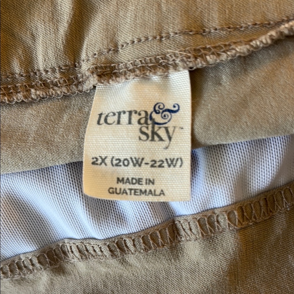 5 for $25! Terra & Sky Mid Rise Straight-Leg Capri Dress Pant Size 2X (20-22 W) - Picture 10 of 12